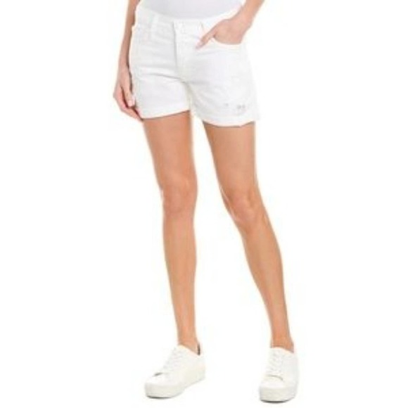 Rails Pants - Rails Logan Distressed Denim White Shorts 28